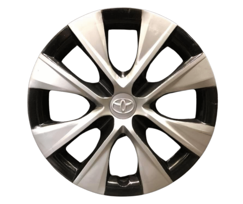 Toyota Style Silver and Black Rim Cover