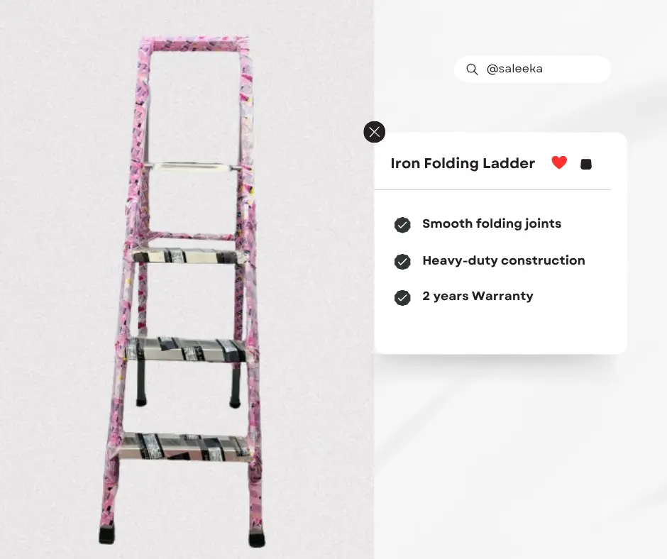 Iron Folding Ladder.